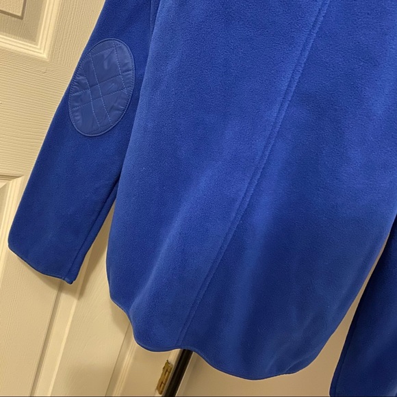 TALBOTS Quilted Mock Neck Zip Front Fleece Jacket - Picture 7 of 12